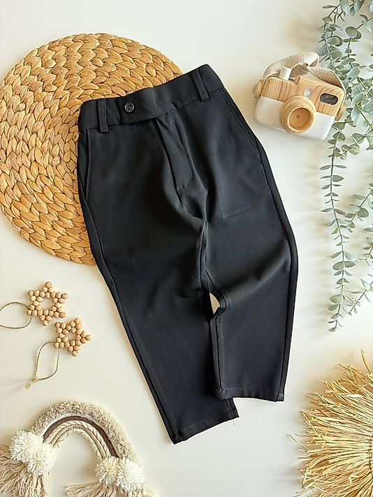 DOKUMA JOGGER PANTOLON SİYAH