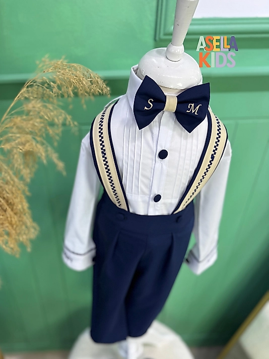 Erkek Çocuk Lajivert Salopet Takım