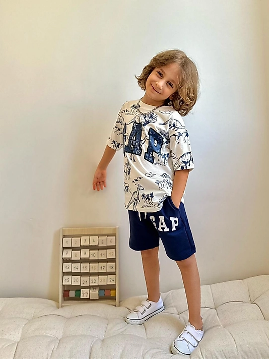 Şortlu Takım Gap Lajivert