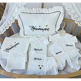 Yenidoğan Set - Bebeğinizin İsmi ve Yıldızlı