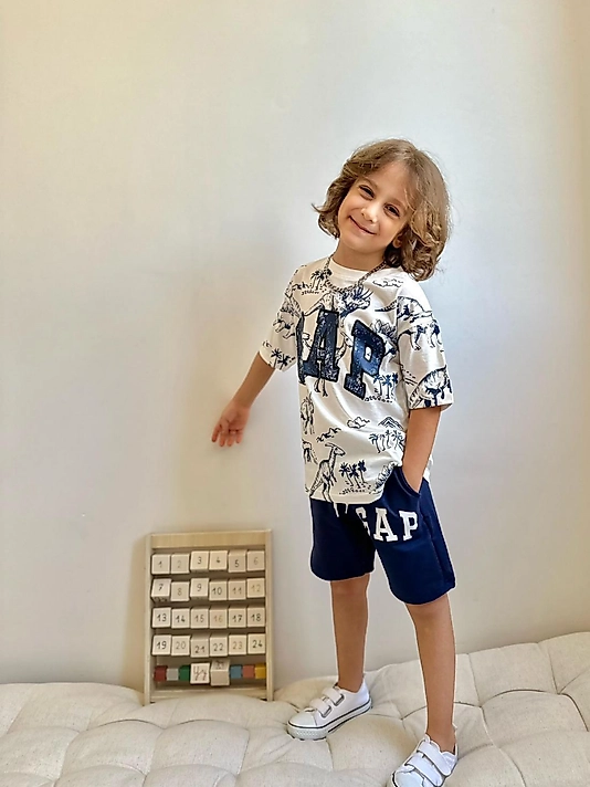 Şortlu Takım Gap Lajivert