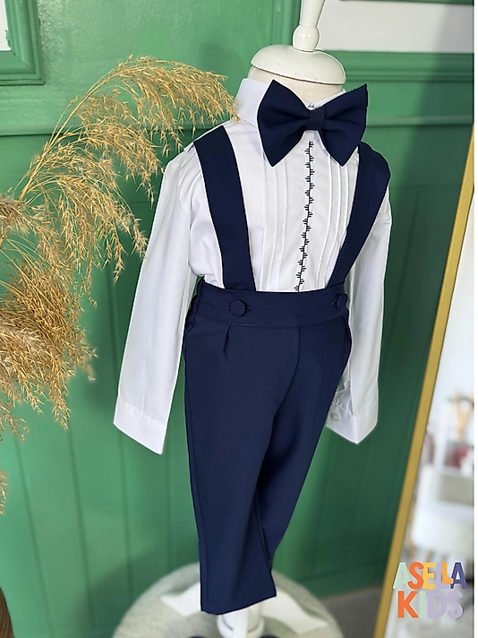 Erkek Çocuk Salopet Takım - Lajivert