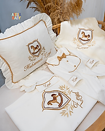 Yenidoğan Set - Bebeğinizin İsmi Nakışlı