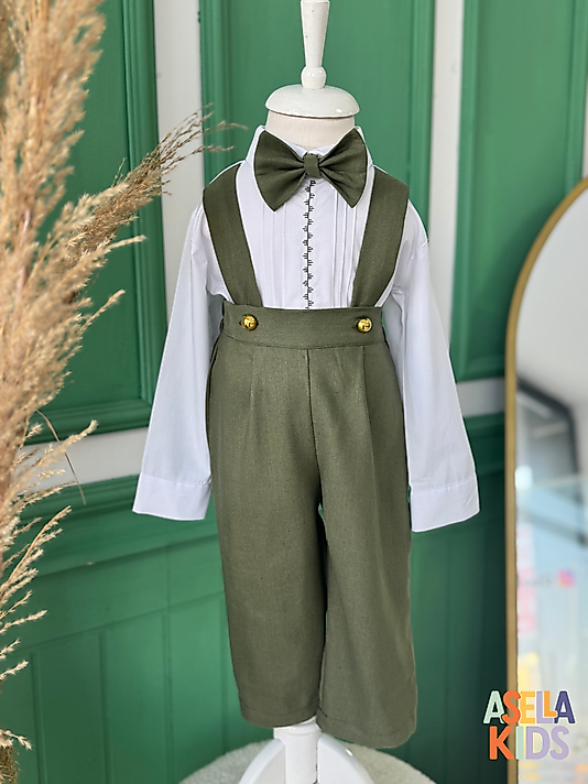 Erkek Çocuk Salopet Takım - Yeşil