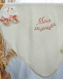 Asellakids Nakışlı Bornoz Seti