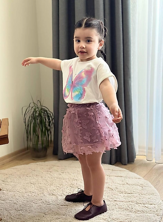 BALON ETEKLİ KELEBEKLİ 2’Lİ KIZ TAKIM