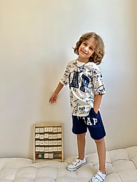 Şortlu Takım Gap Lajivert